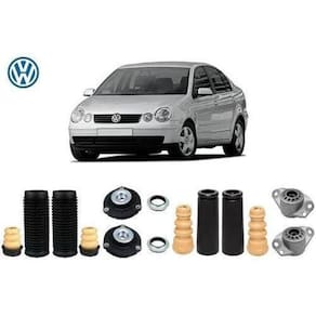 4 Kit Coxim Batente Dianteiro Traseiro Polo Sedan 2002 2003 2004 2005 2006