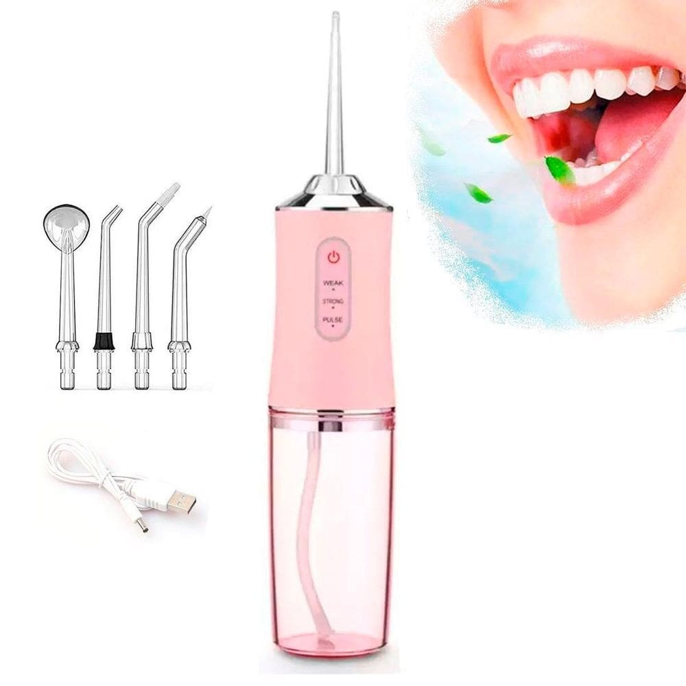 Aparelho Bucal Elétrico Jato Potente Limpeza Completa Dentes