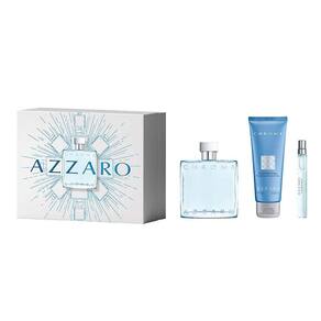 Kit Azzaro Chrome Eau de Toilette - Perfume Masculino 100ml + Gel de Banho 75ml + Miniatura 10ml
