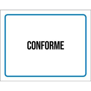 Placa Sinalização - Identificação Confome 36X46
