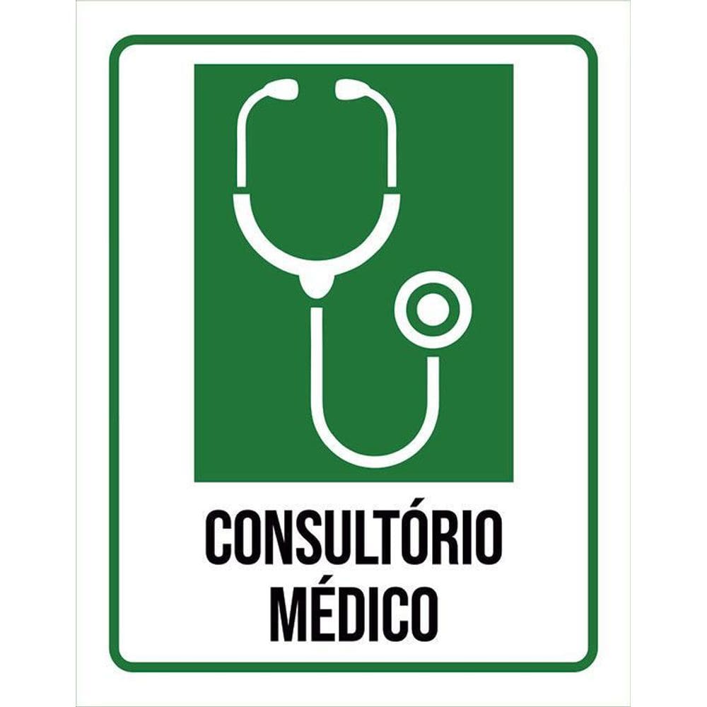 Placa Sinalização Hospitalar Consultório Médico 36X46