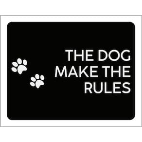 Kit 3 Placas The Dog Make The Rules