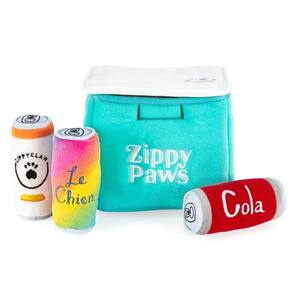 Pelúcia Zippypaws Burrow Brinquedo Com Apito Caixa de Gelo Para Cães E Gatos