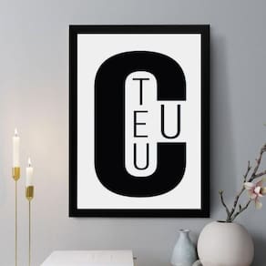 Quadro Decorativo Teu C E U 45X34Cm