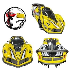Carrinho Corrida Drift Controle Remoto Rc 2.4G 25Km/H Yellow