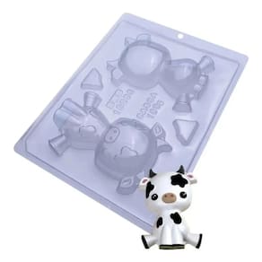 Kit 4 Formas De Acetato E Silicone Vaquinha / Vaca 10205 Bwb