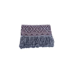 Manta Xale Rustic Jacquard 1 Pç Vermelho