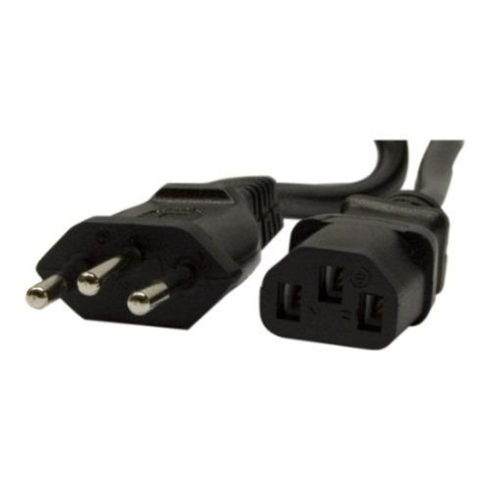 Cabo de Força 1,8 metros - Tripolar - Padrão 3 pinos - 3x2,5 mm / 20A - Preto - CBF.37101