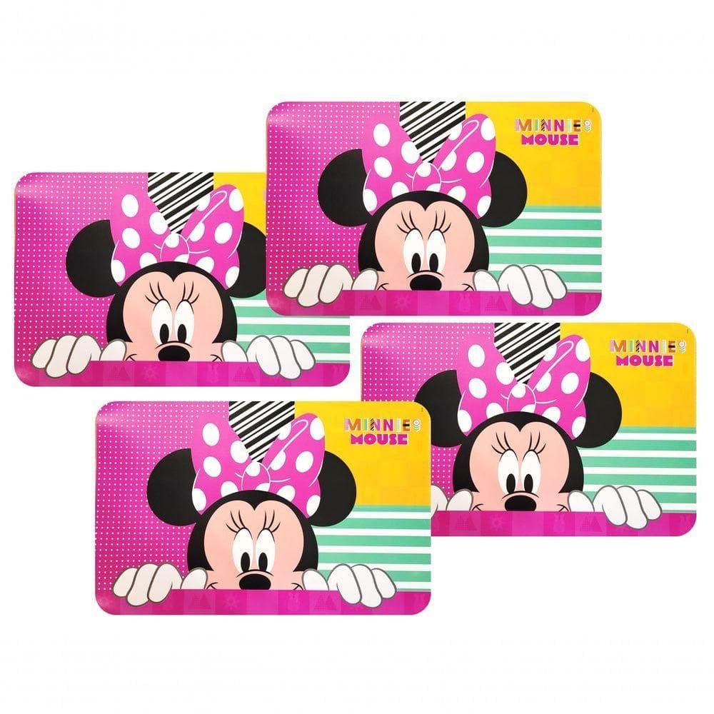 Jogo Americano Infantil Minnie 43x28cm 4 Peças - Tuut