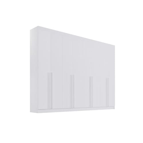 imagem-Guarda Roupa Casal 100% MDF 8 Gavetas - Daymont-Branco - Móveis D`Doro