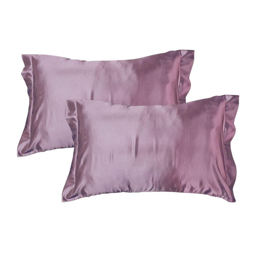 Par Fronhas Cetim Seda Luxo Antifrizz 50x70cm - Magic Enxovais Champagne
