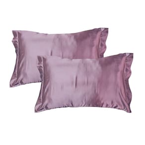 Par Fronhas Cetim Seda Luxo Antifrizz 50x70cm - Magic Enxovais Champagne