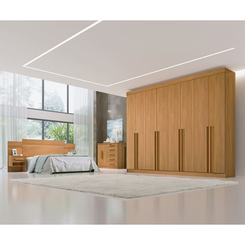 Guarda Roupa Casal 8 Portas 8 Gavetas - Daymont - Móveis D`Doro