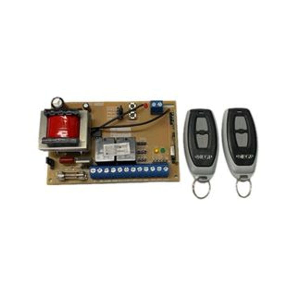 kit Central para Portão Eletronico Universal Hilton H2 Full com Rampa+ 2 controle TX Slim 433 Mhz