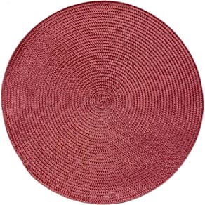 Americano Requinte Liso Para Mesa Redondo 38cm Bordô
