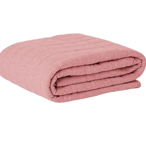 Cobre Leito Tecebem Casal Malha Lisa 210 X 240Cm Rose