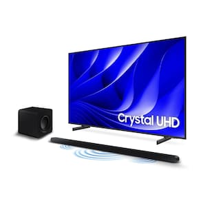 Combo Smart Big TV 85" Crystal UHD 4K 85DU8000 2024 + Soundbar HW-S800D