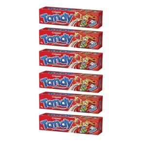 Creme Dental Tandy 50G Morango - Kit Com 6Un