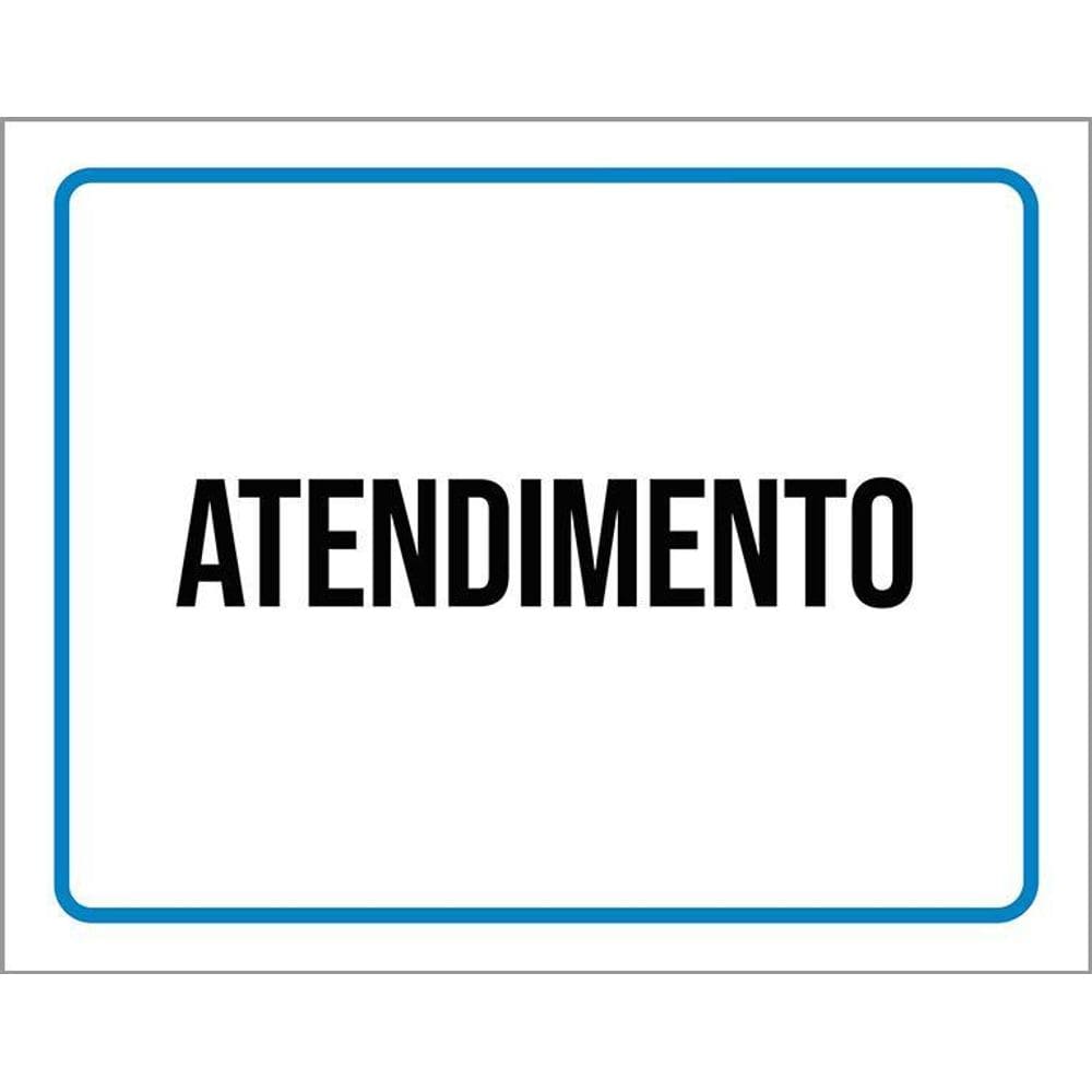 Placa Ambiente Sinalização Setor Atendimento 36X46