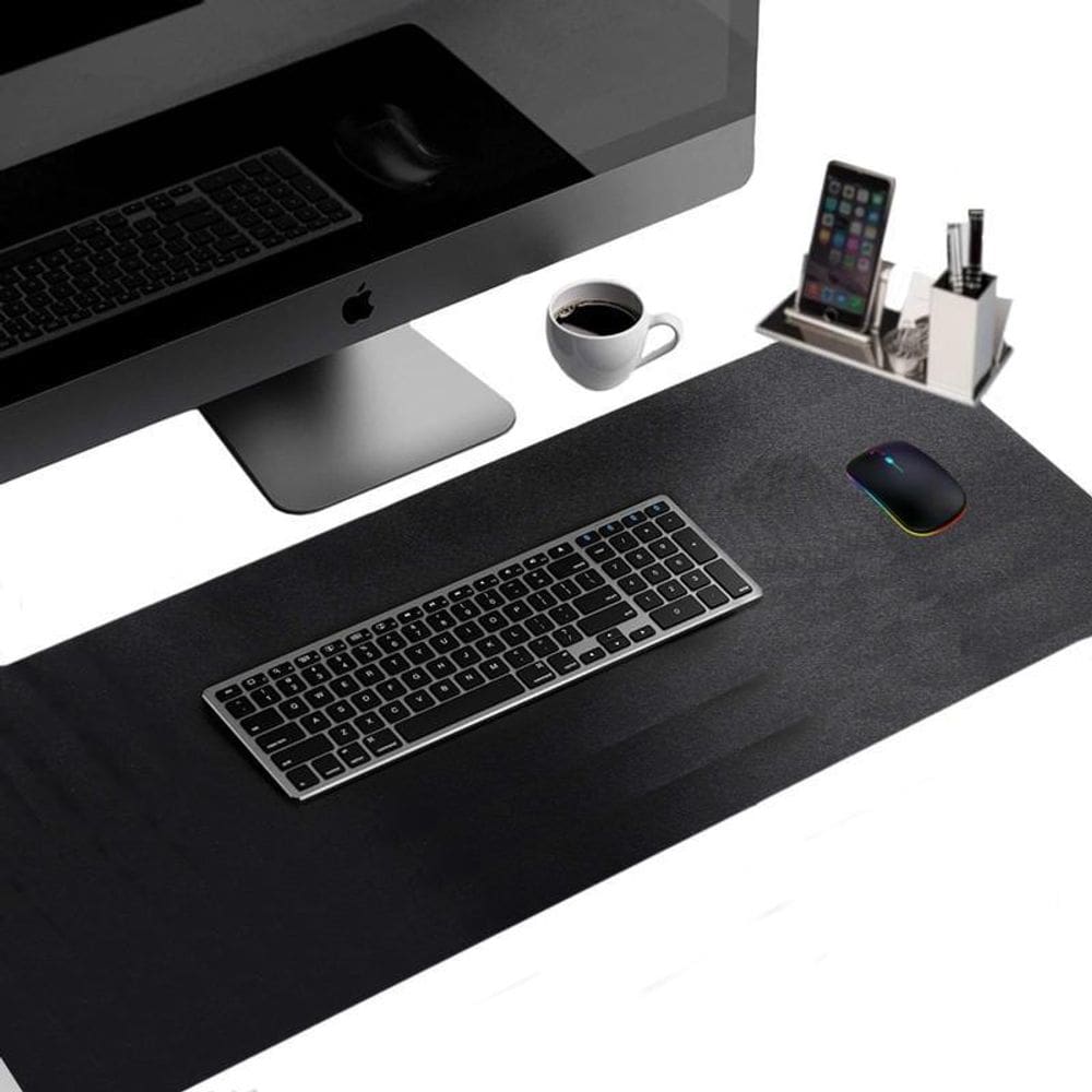 Tapete Notebook 180X40 Deskpad Mesa Escritório+ Apoio Copo