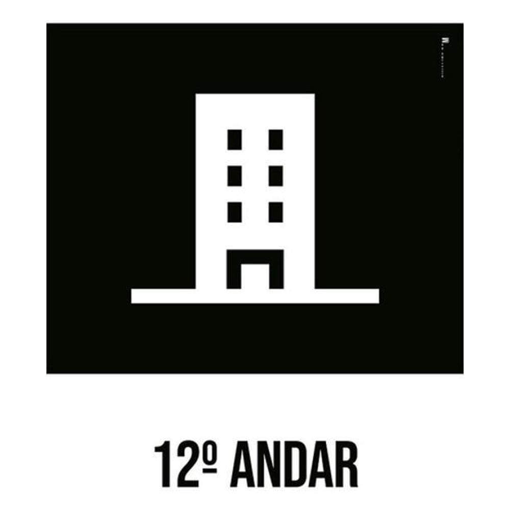 Kit 3 Placas Desenho 12 Andar