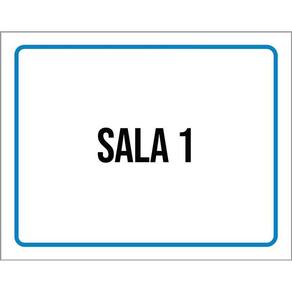 Placa Ambiente Sinalização Setor Sala 1 36X46