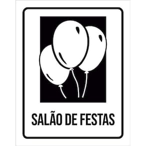 Kit 3 Placas Condomínio Ambiente Salão De Festas