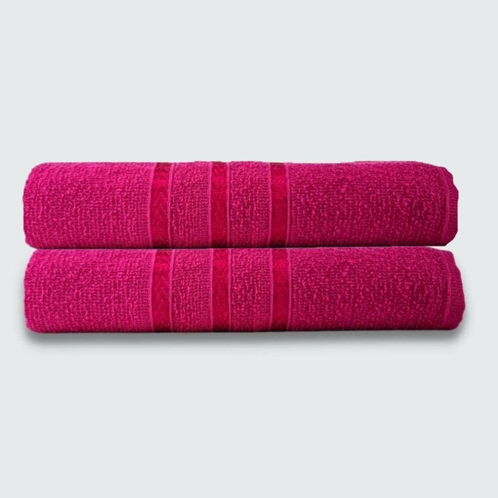 Toalhas P/ Secar Pet 2 Peças Beka 70x125 Cm 100% Algodão Rosa Pink