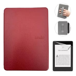 Capinha Couro Com Alça Para Kindle 12 Rs23Cv 6.0 + Película