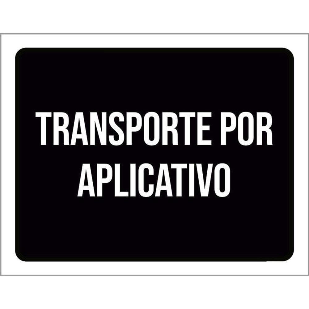Kit 3 Placas Sinalização - Transporte Por Aplicativo Ml3820