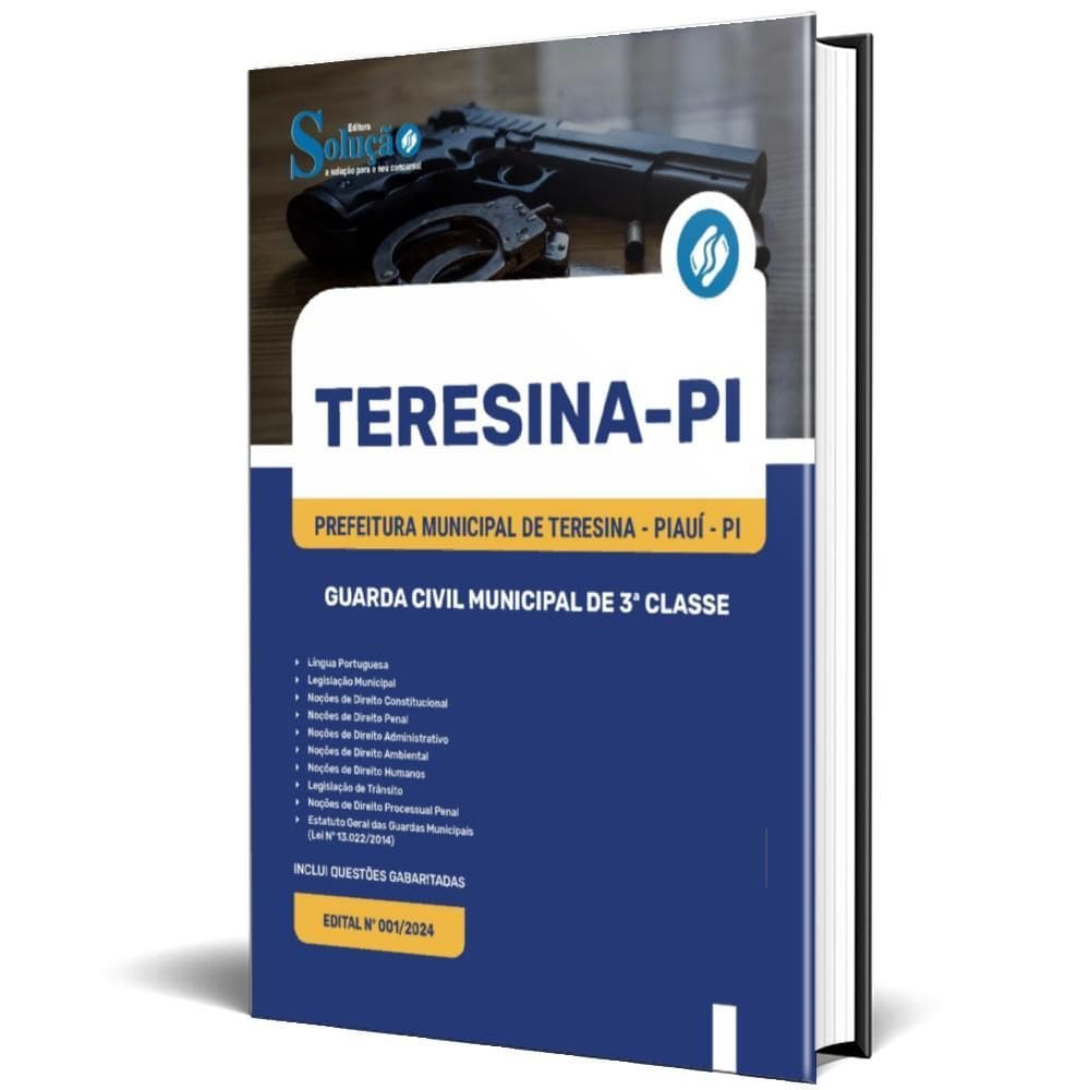 Apostila Prefeitura Teresina Pi 2024 Guarda Civil Municipal