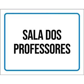 Placa Ambiente Sinalização Setor Sala De Professores 36X46