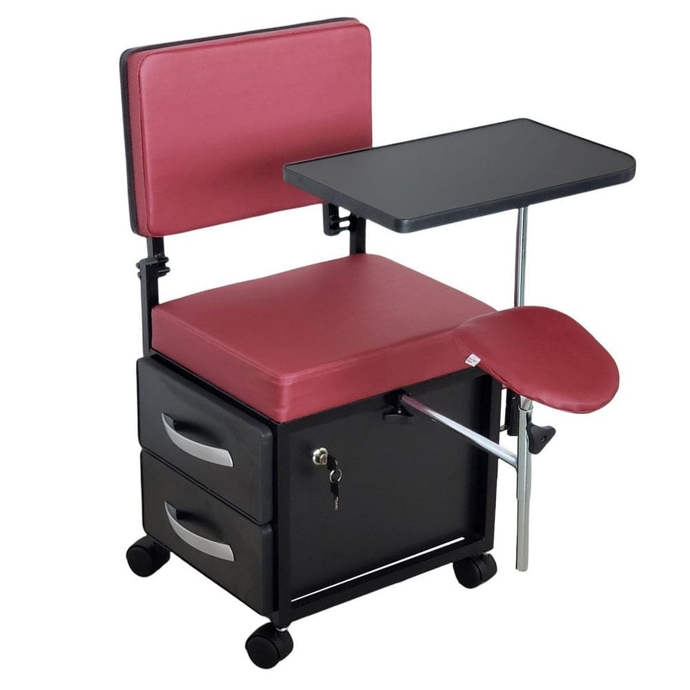 Cirandinha Manicure Pedicure Evolux Bordô Com Gaveta Preta
