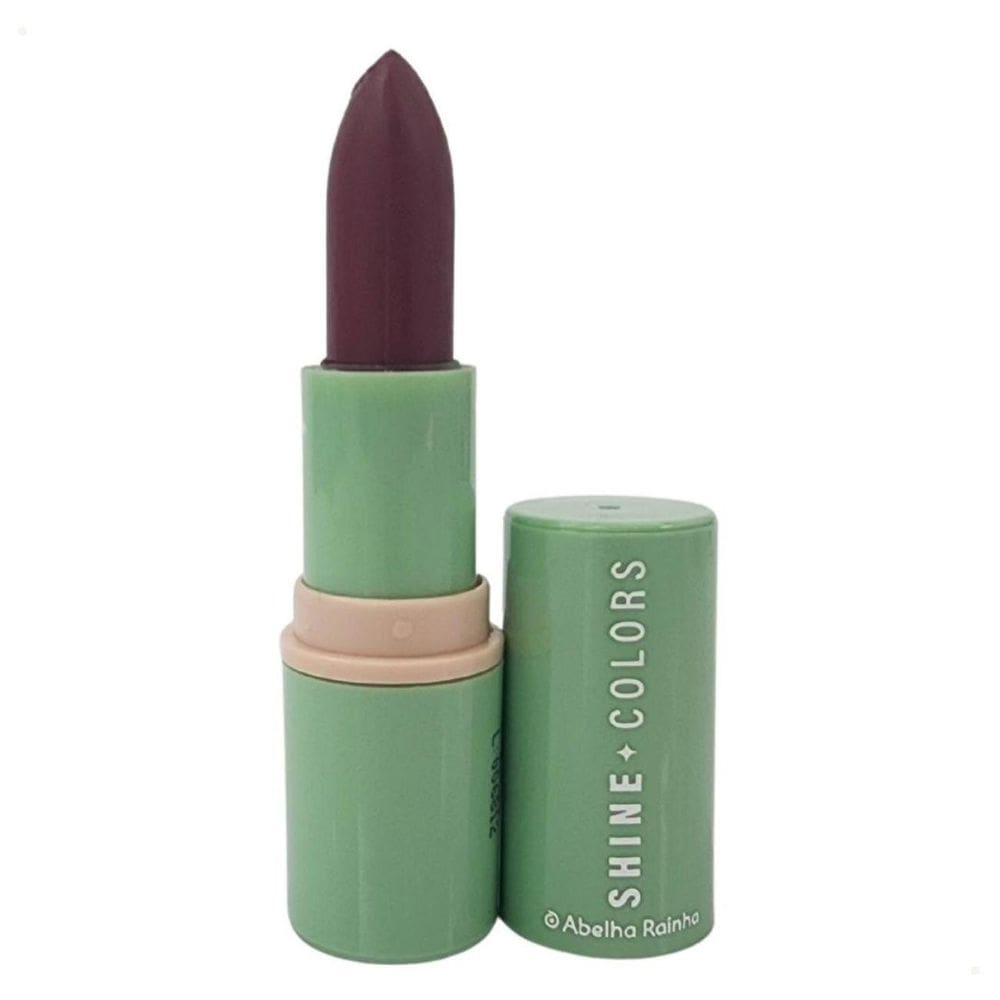 Batom Matte Aveludado Madame Vinho Fps Textura Macia Shine