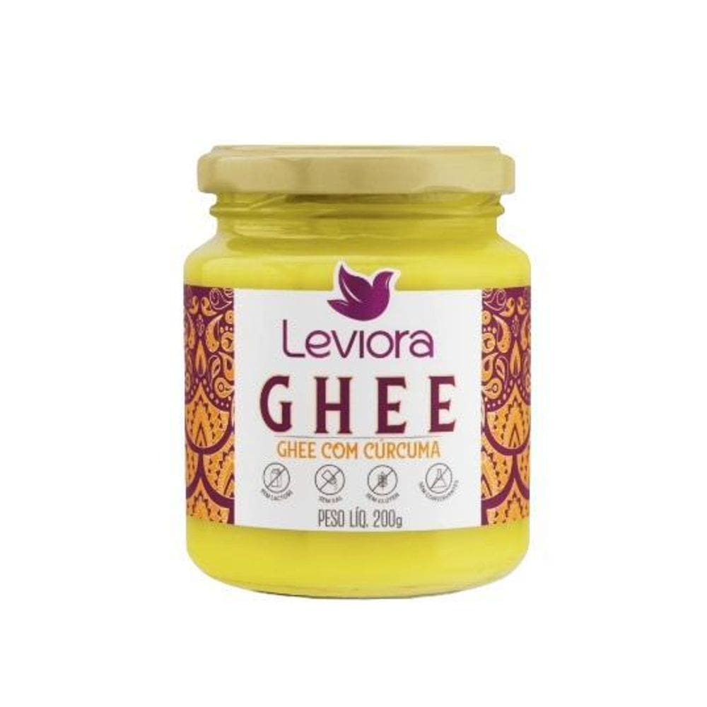 Manteiga Ghee Com Cúrcuma Sem Lactose Leviora 200G