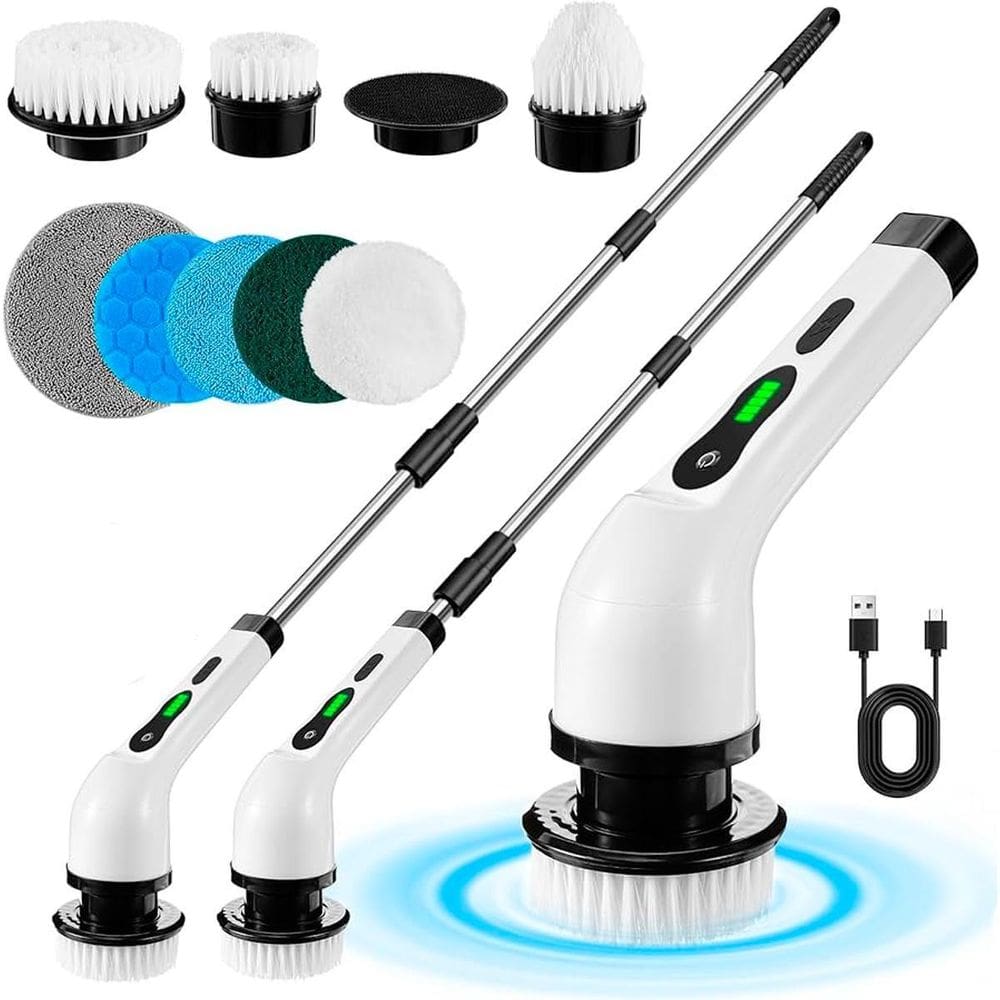 Esfregão Elétrico Portátil 360 Perfeito Limpeza Chão E Vidro