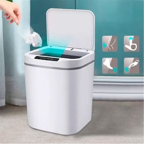 Lixeira Automática 16L Sensor Recarregável Usb Para Cozinha