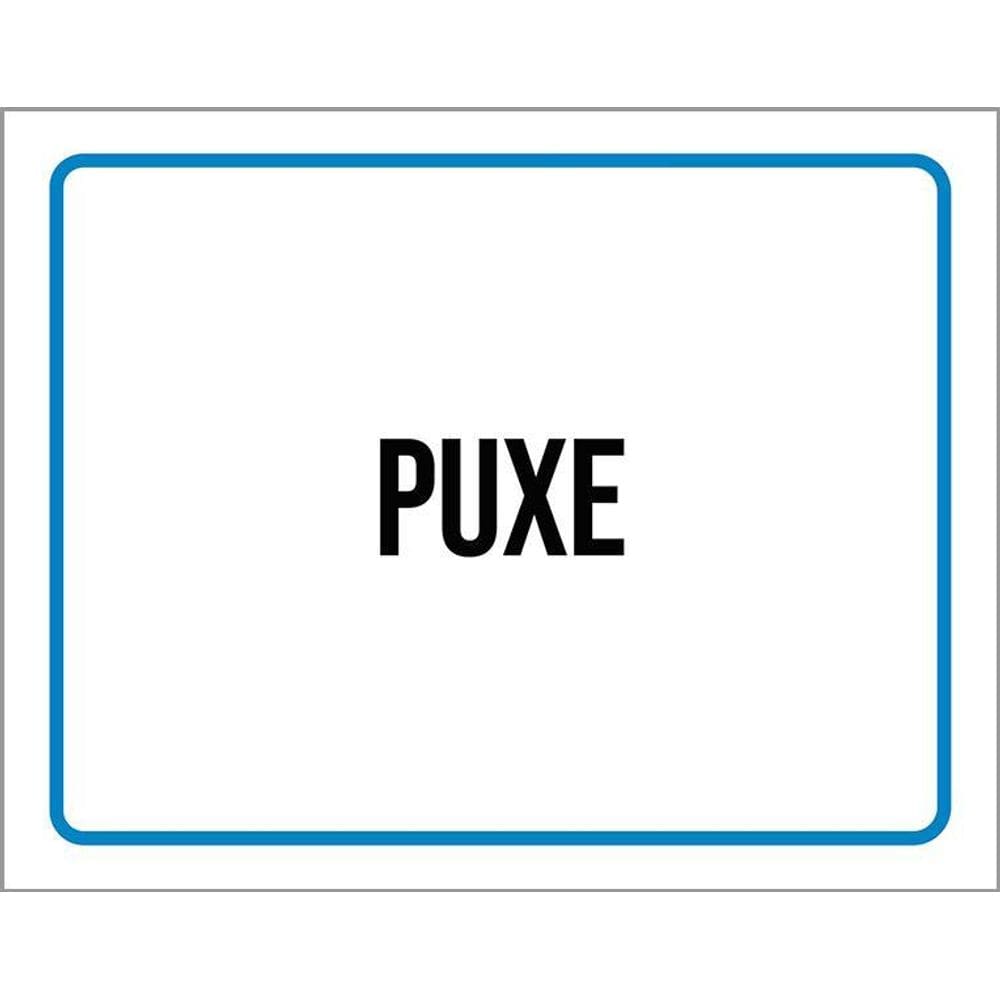 Placa Ambiente Sinalização Setor Puxe 36X46