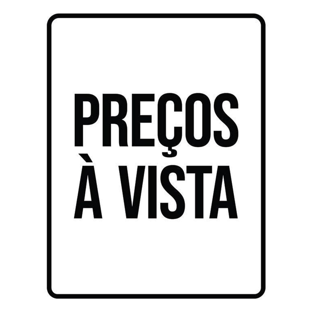 Kit 3 Placas Comércio Setor Preços À Vista