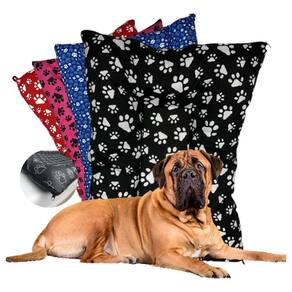Colchonete Grande Cachorro Gato Pet 118 Cm X 84 Cm Cor Preta