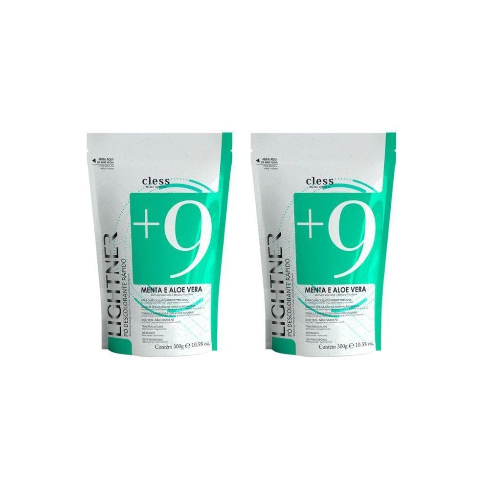 Po Descolorante Lightner Menta Aloe 300G - Kit Com 2Un