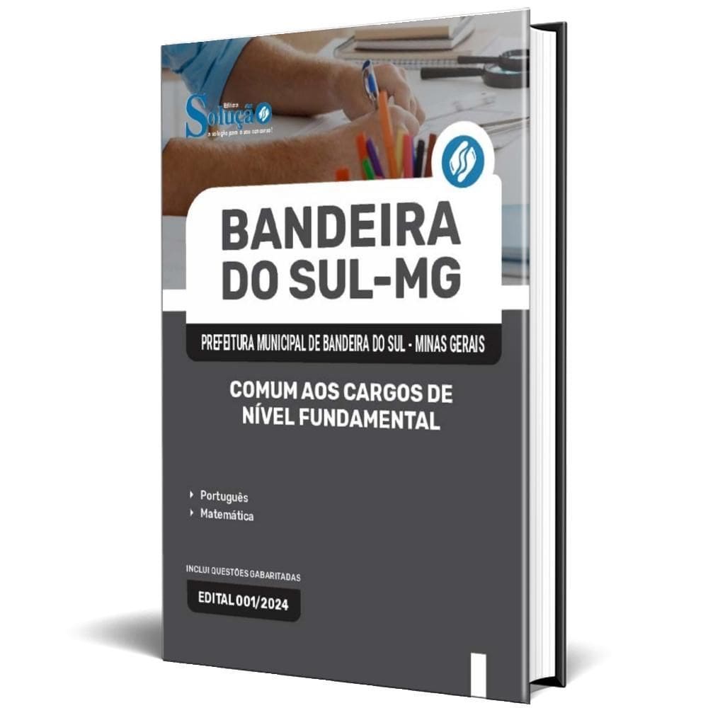 Apostila Prefeitura Bandeira Do Sul Mg 2024 Comum Aos Cargos