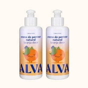 Kit 2X: Creme Pentear Vegano Infantil Laranja Doce E
