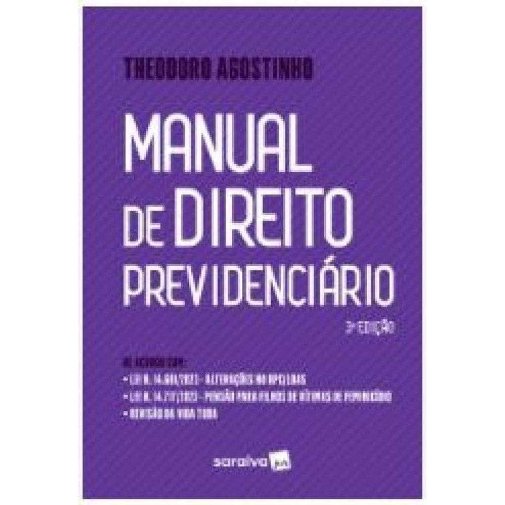 Manual De Direito Previdenciário 3S Ediçao 2024