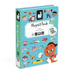 Livro Magnético Esportes 48 Peças Janod