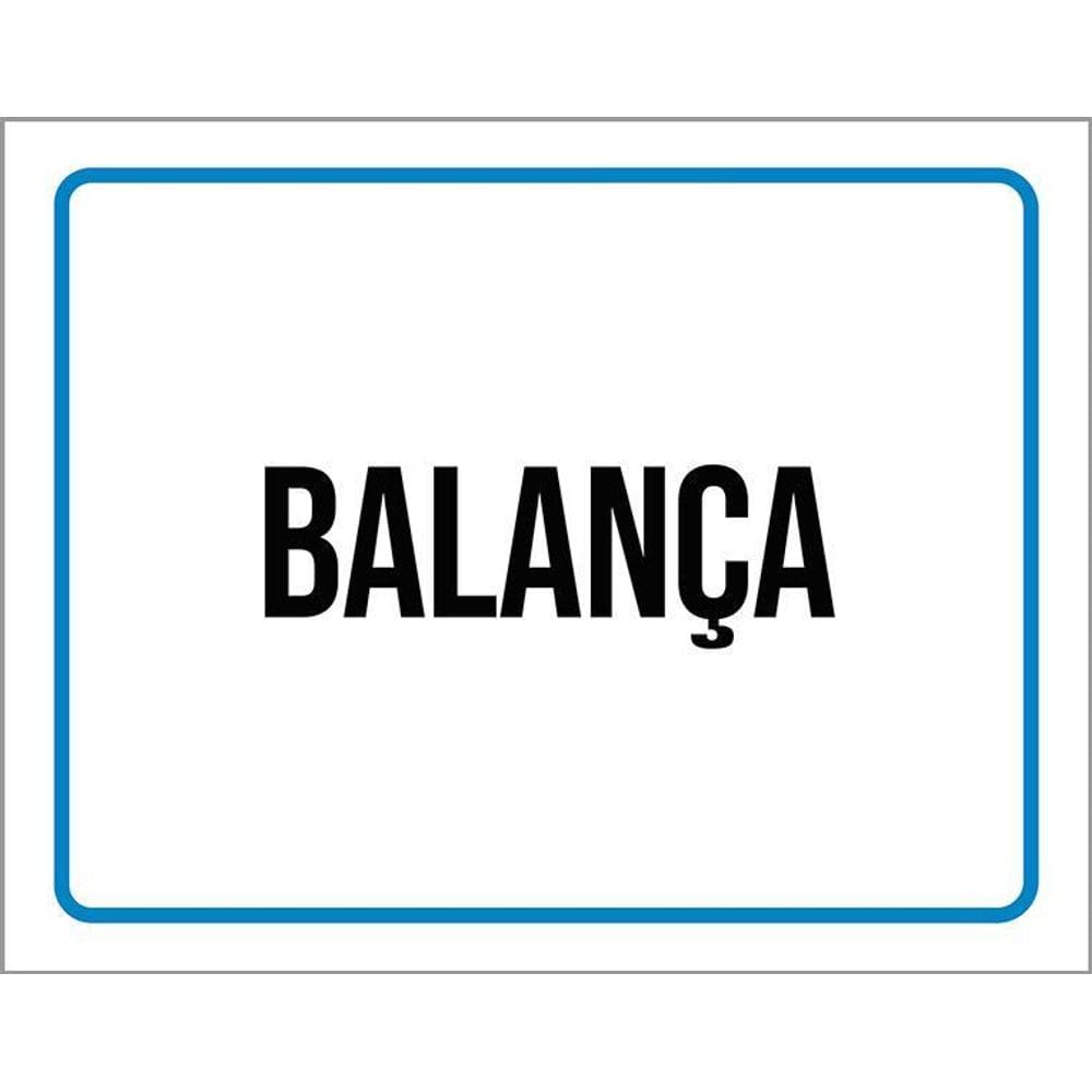 Kit 3 Placas Sinalização Ambiente Balança