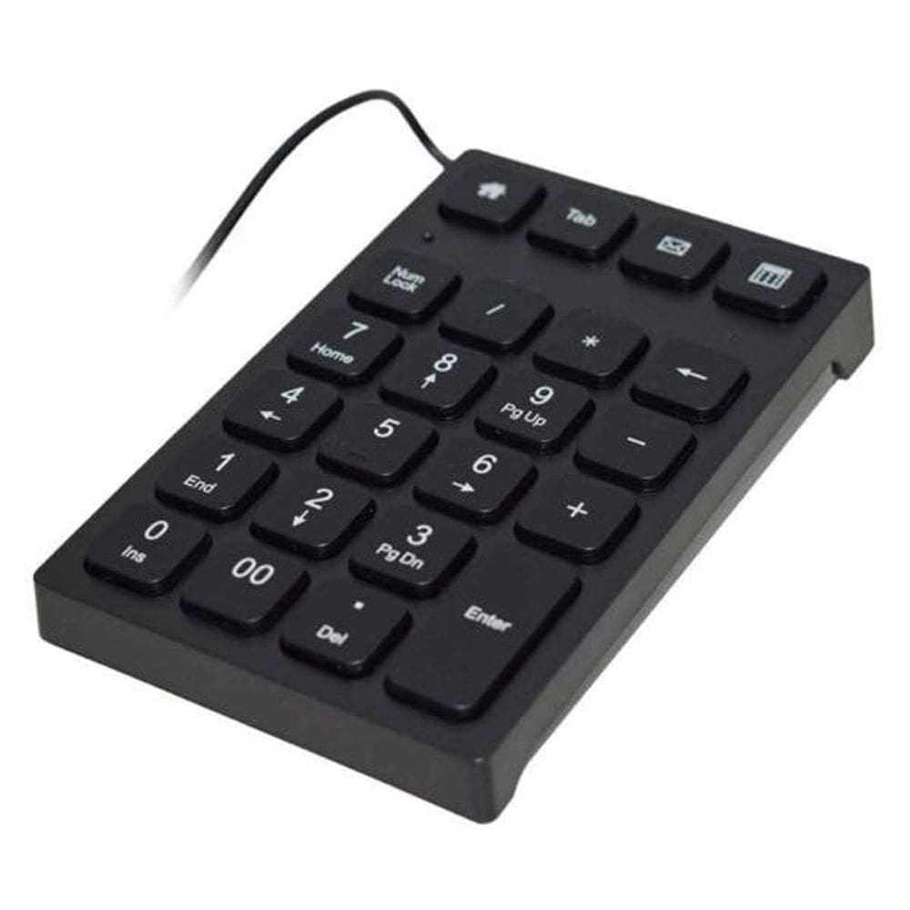 Teclado Numérico K-Mex Usb Kp-2403 Preto