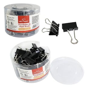 Kit 48 Unidades Prendedor De Papel Binder Pratico 25Mm