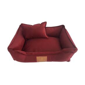 Caminha Veludo Para Cachorro Cochilo Pet P 50Cmx40Cm Bordo
