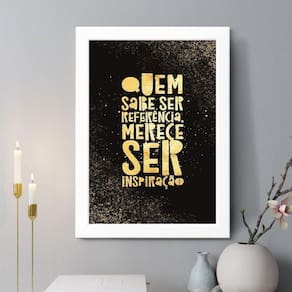 Quadro Decorativo Quem Sabe Ser Referência 33X24Cm